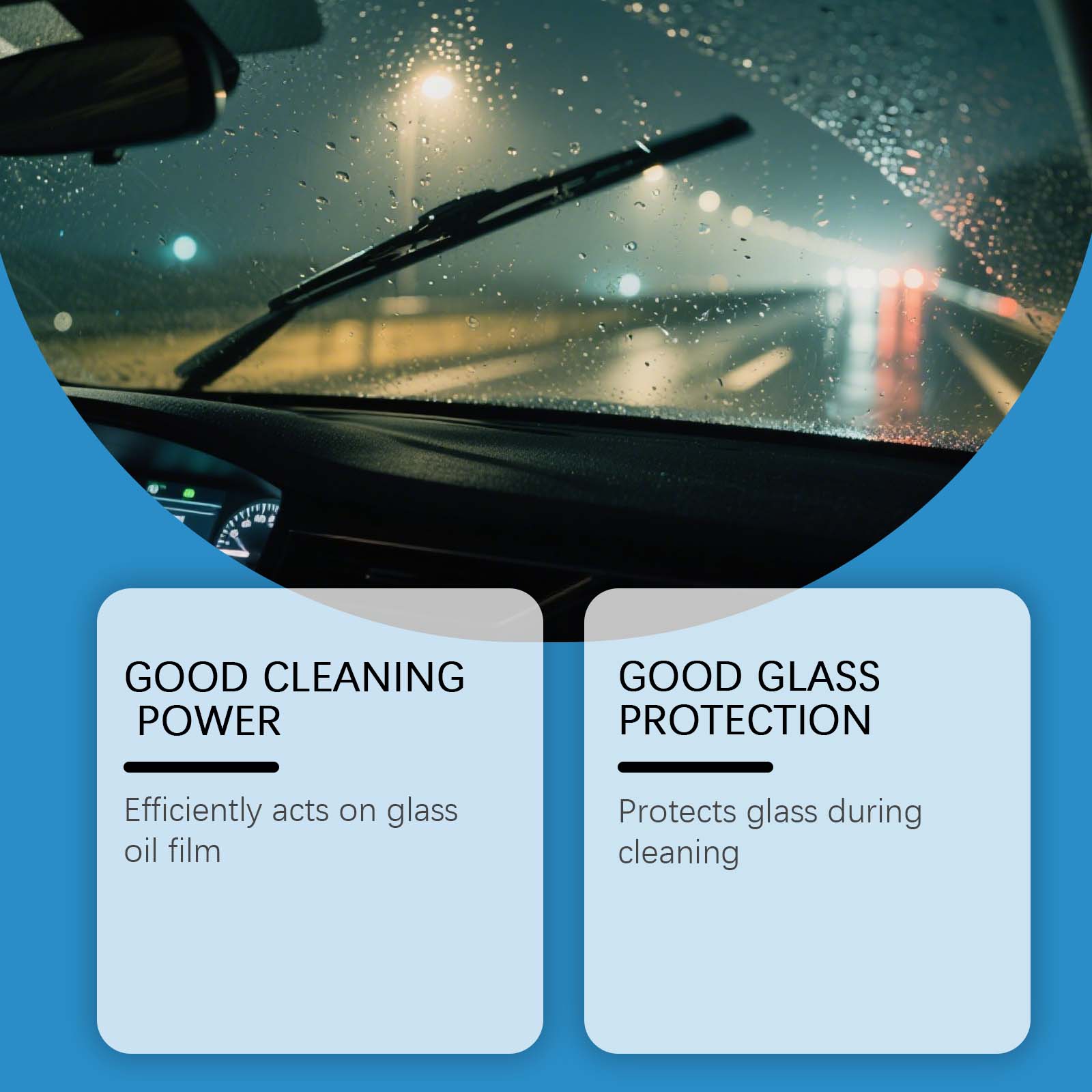 Glass Oil Film Remover Daily Clean Anti Fog Clear View Maintain Auto Windshield Surface Care Agent