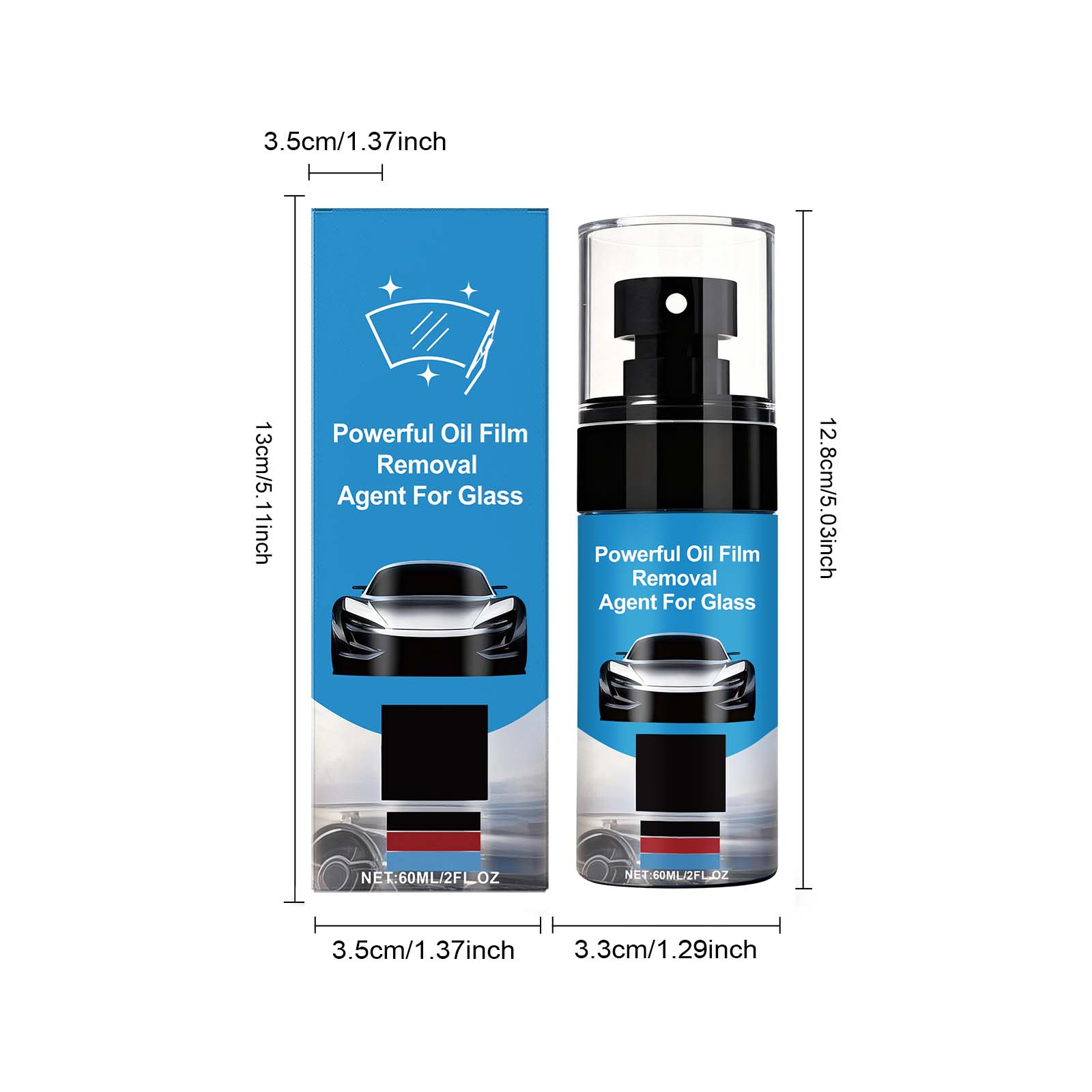 Glass Oil Film Remover Daily Clean Anti Fog Clear View Maintain Auto Windshield Surface Care Agent