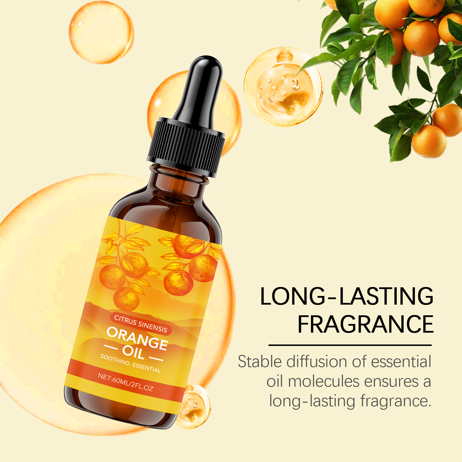 Aromatic Essential Oil Natural Fresh Mild Scent Gentle Ingredients Long Lasting Fragrance Convenient Daily Household Use