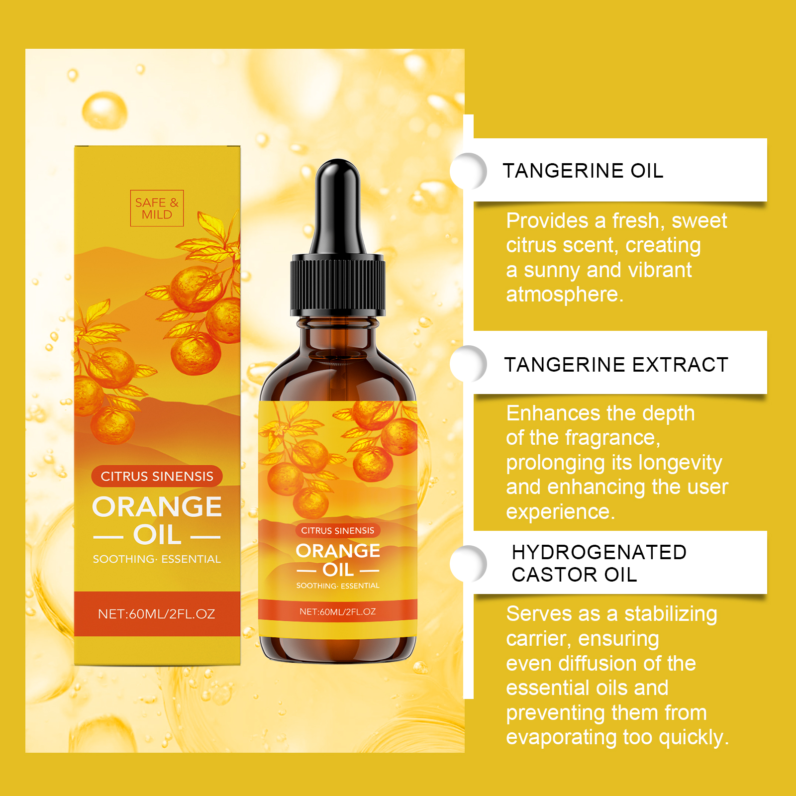 Aromatic Essential Oil Natural Fresh Mild Scent Gentle Ingredients Long Lasting Fragrance Convenient Daily Household Use