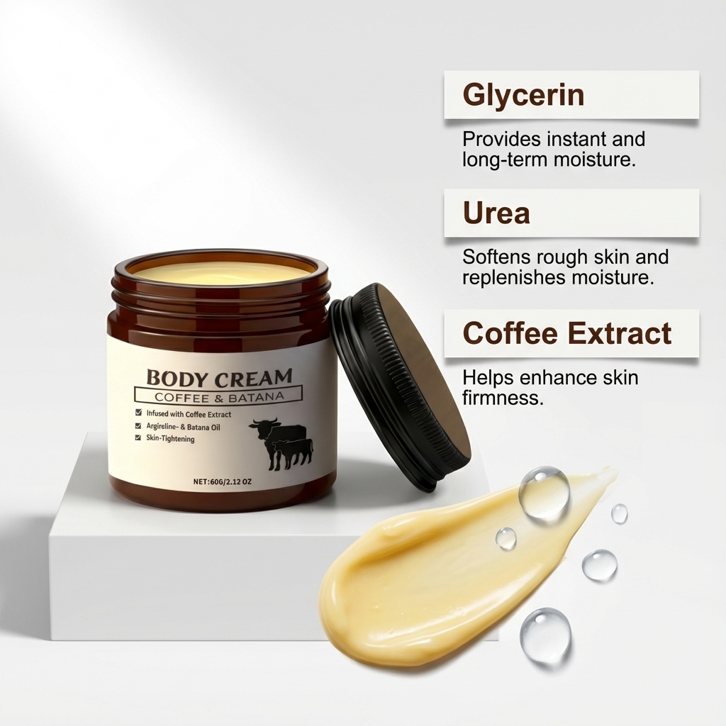 Moisturizing Hydrating Body Cream Daily Hydration Softening Refreshing Care For Rough Skin On Human Body