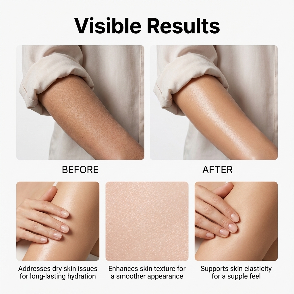 Moisturizing Hydrating Body Cream Daily Hydration Softening Refreshing Care For Rough Skin On Human Body