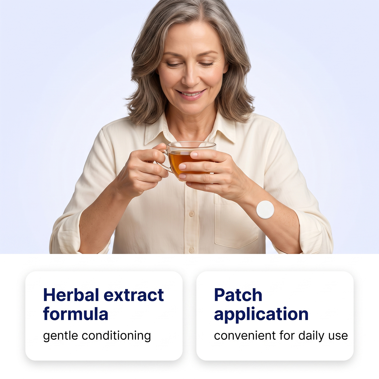 Hand Tremor Care Patch Thin Light Breathable Skin Nourish Comfort Relax Easy Wear Daily Apply Hand