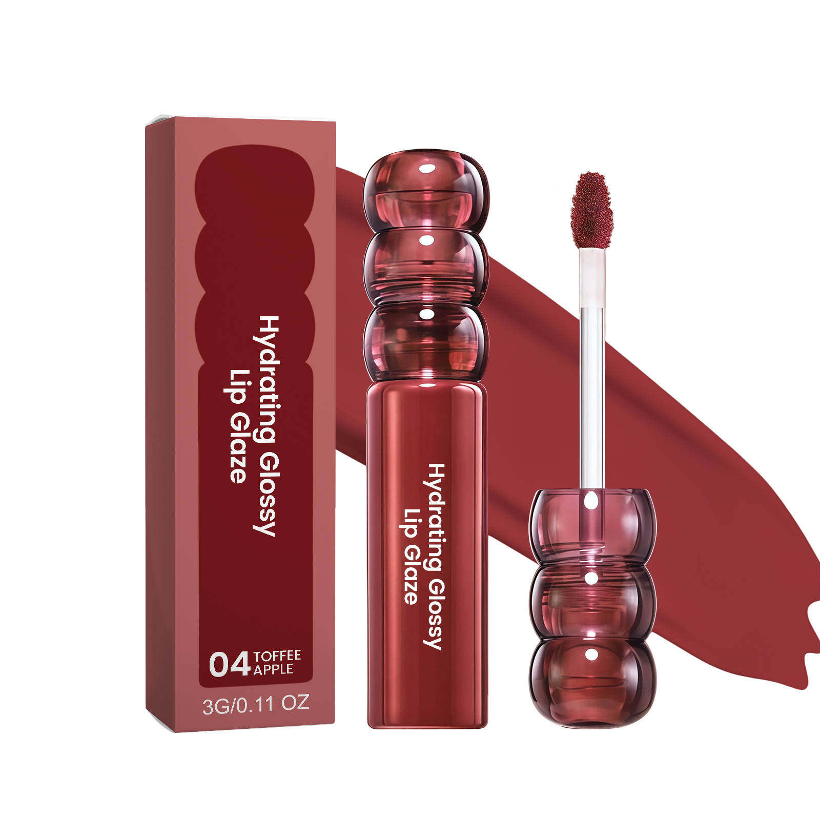 (02) Candy Hawthorn Mirror Lip Gloss Clear Hydrating Light Lock Color Quick Film Daily