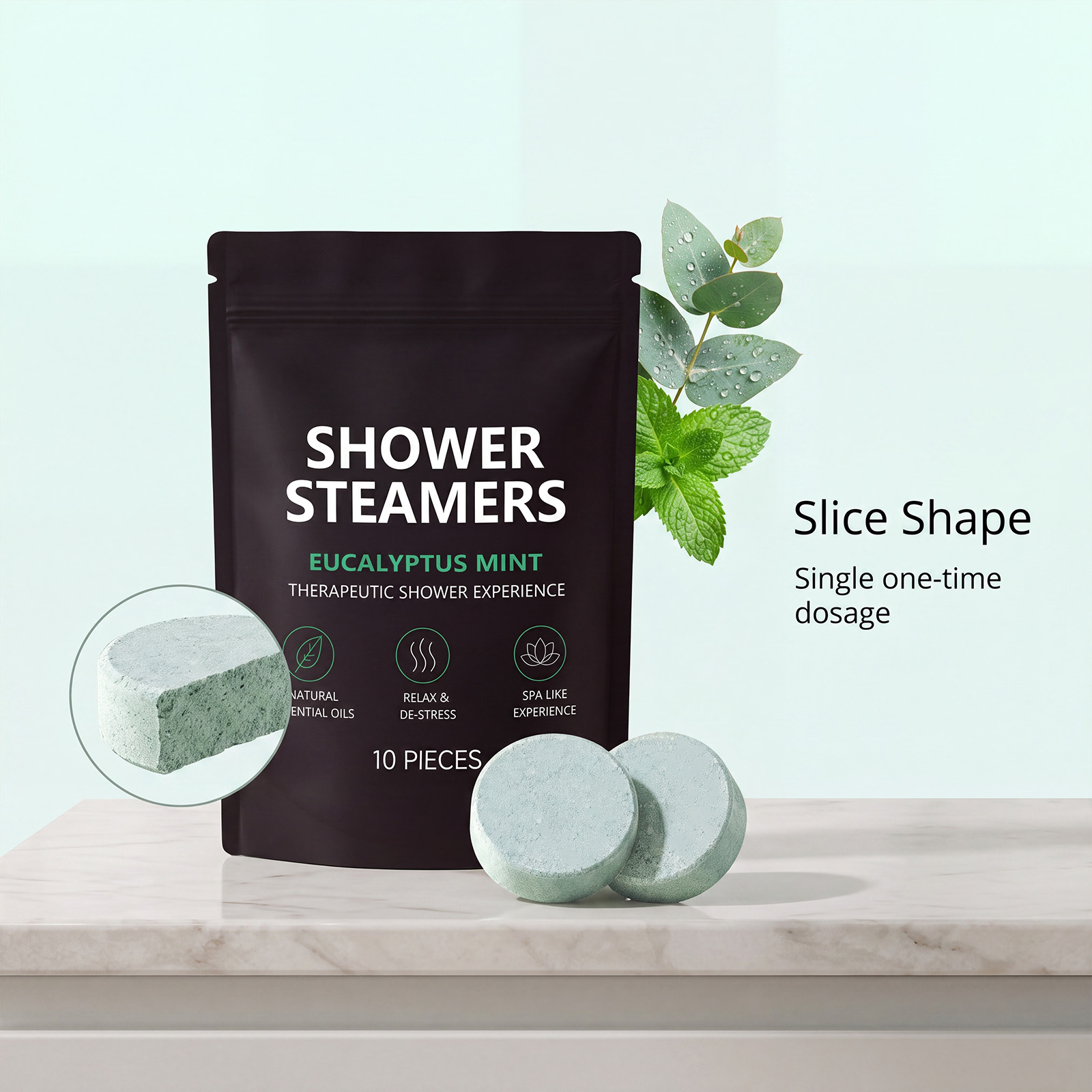 Shower Fragrance Tablet Solid Mild Clean Body Skin Bath Fresh Long Lasting Aroma Wash Piece
