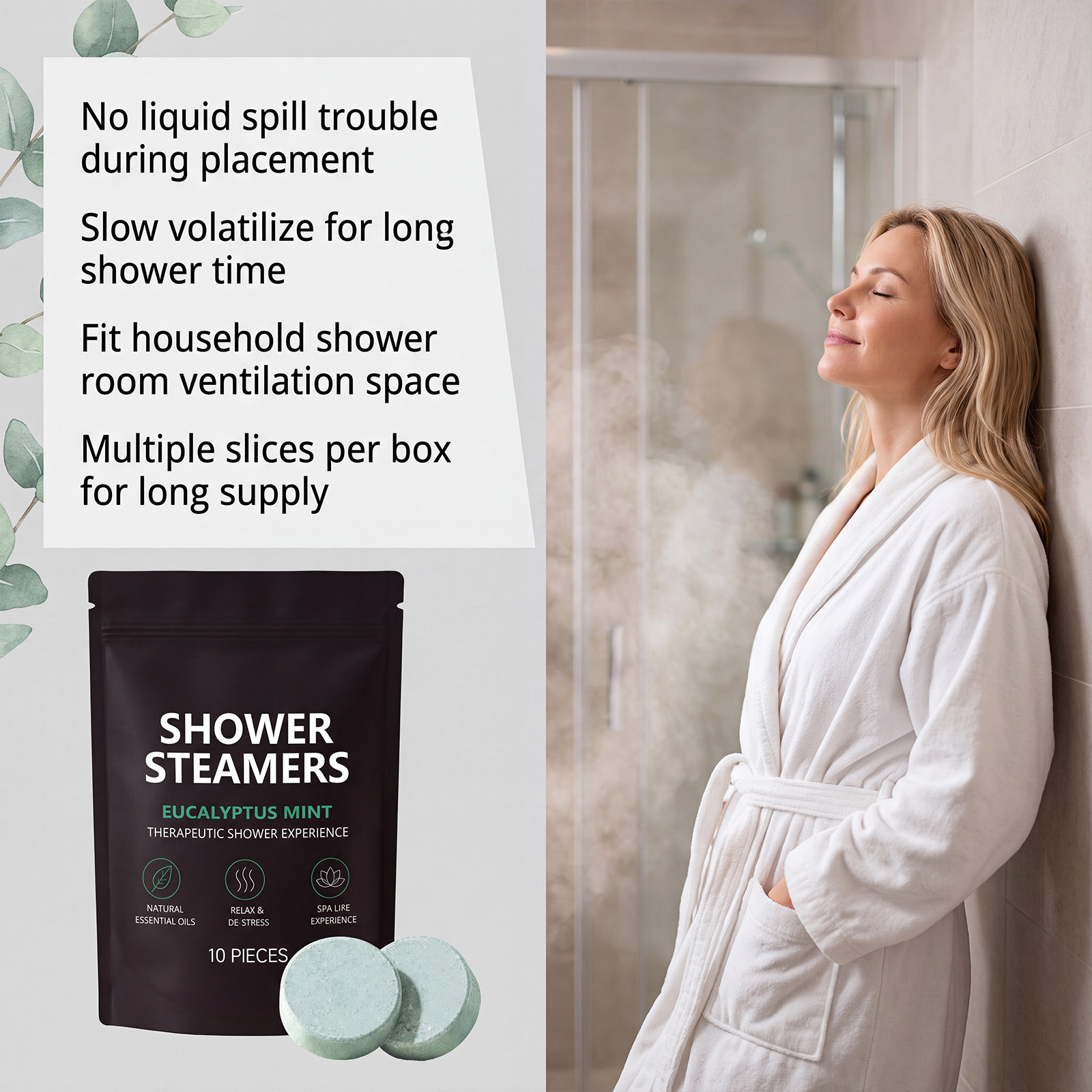 Shower Fragrance Tablet Solid Mild Clean Body Skin Bath Fresh Long Lasting Aroma Wash Piece