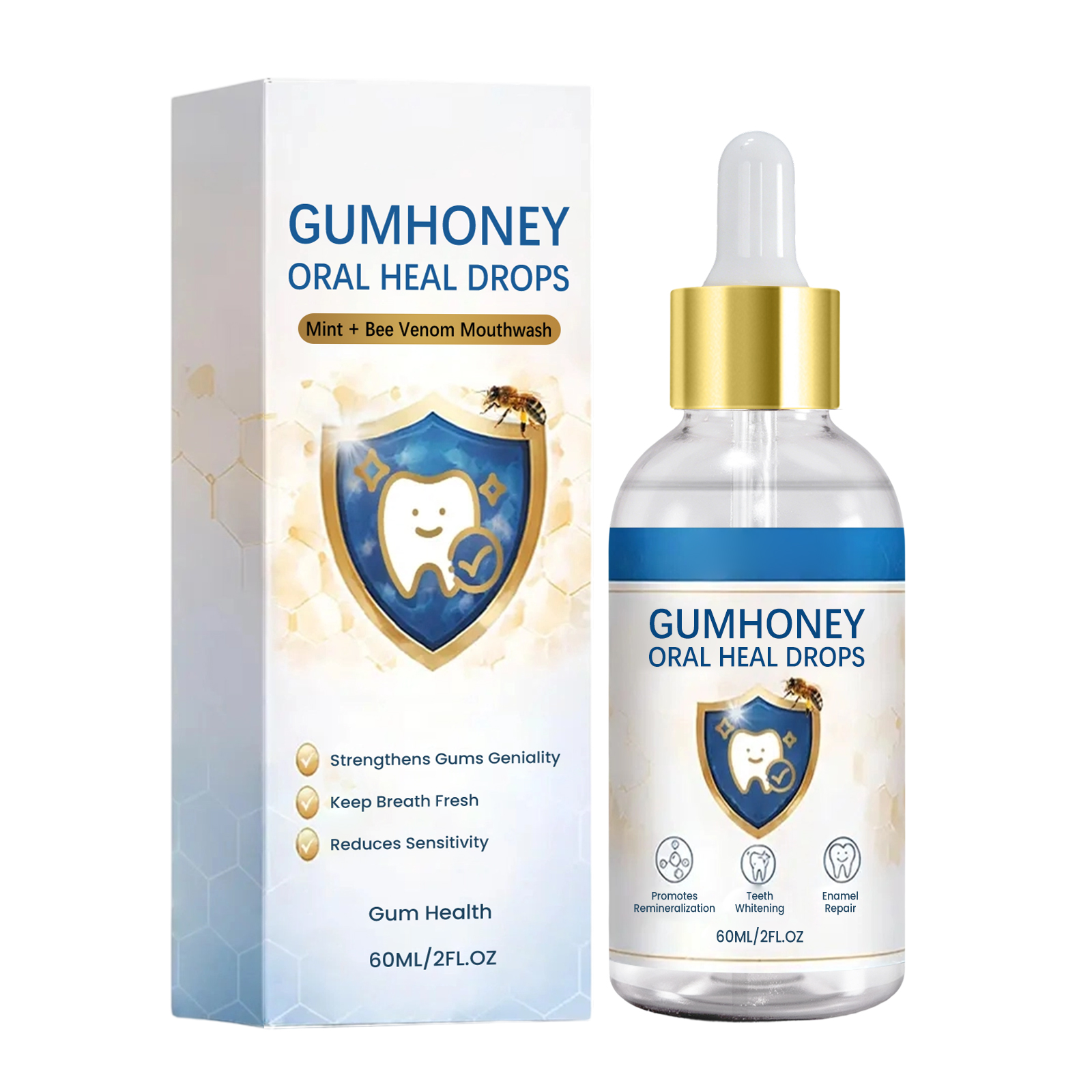 Dental Care Drops Daily Protection Mint Fresh Bright Comfort Enamel Repair Teeth Breath Treatment