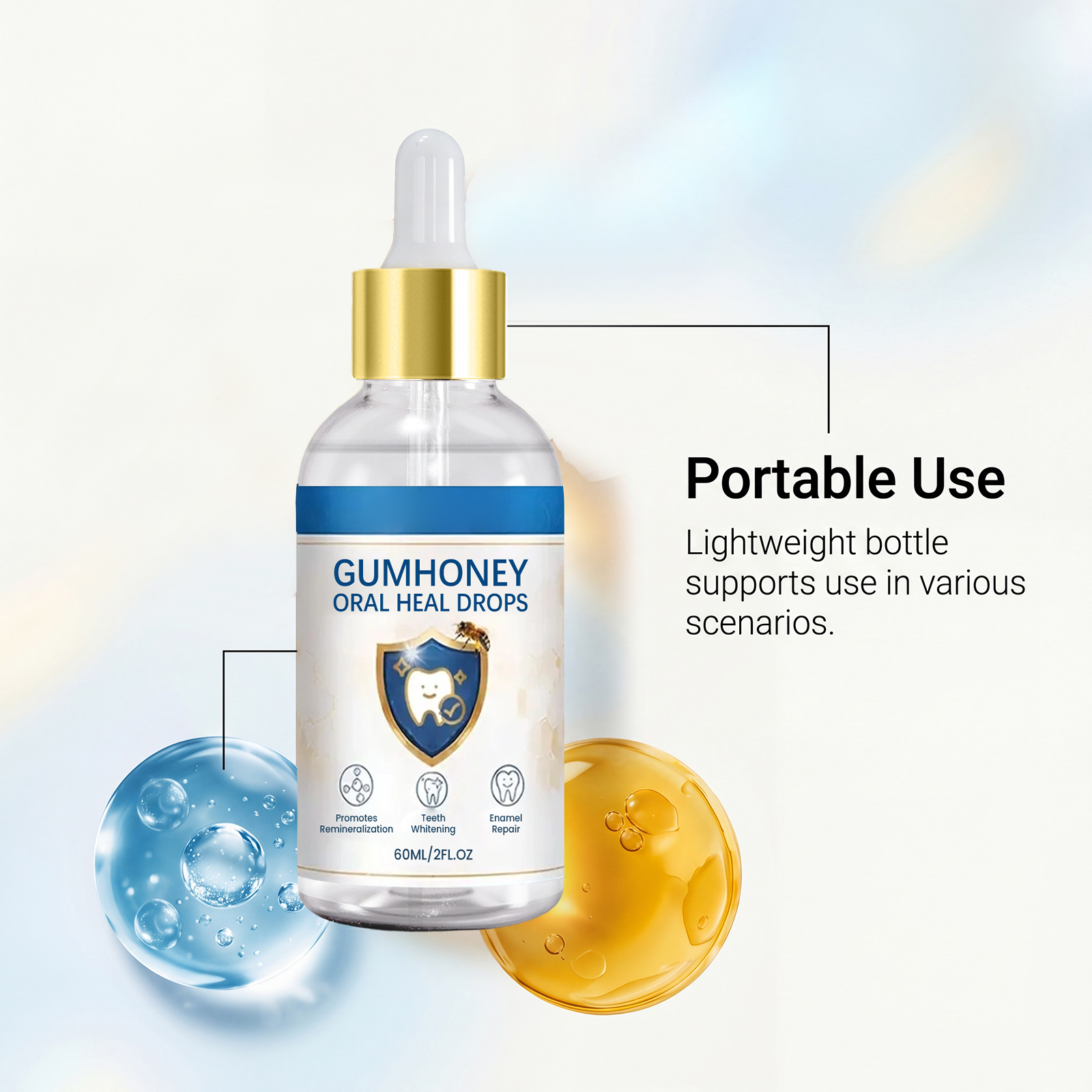 Dental Care Drops Daily Protection Mint Fresh Bright Comfort Enamel Repair Teeth Breath Treatment