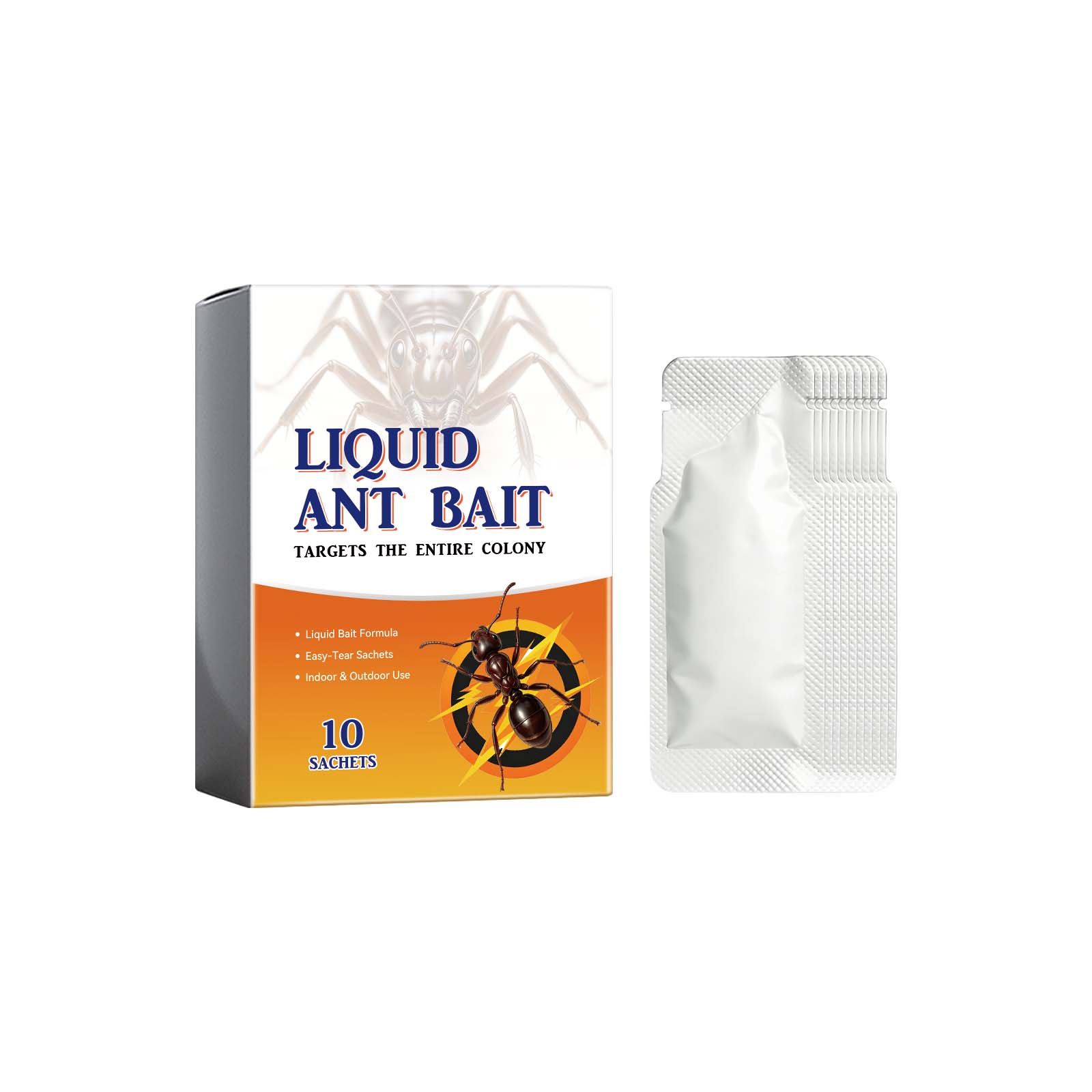 Liquid Ant Bait Separate Sachets Gather Trap Easy Storage Lure Foraging Ants Centralized Clean Capture