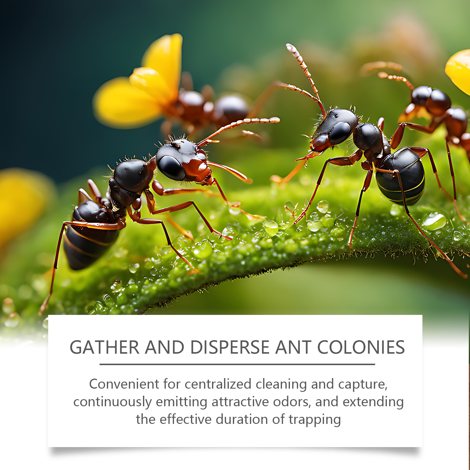 Liquid Ant Bait Separate Sachets Gather Trap Easy Storage Lure Foraging Ants Centralized Clean Capture
