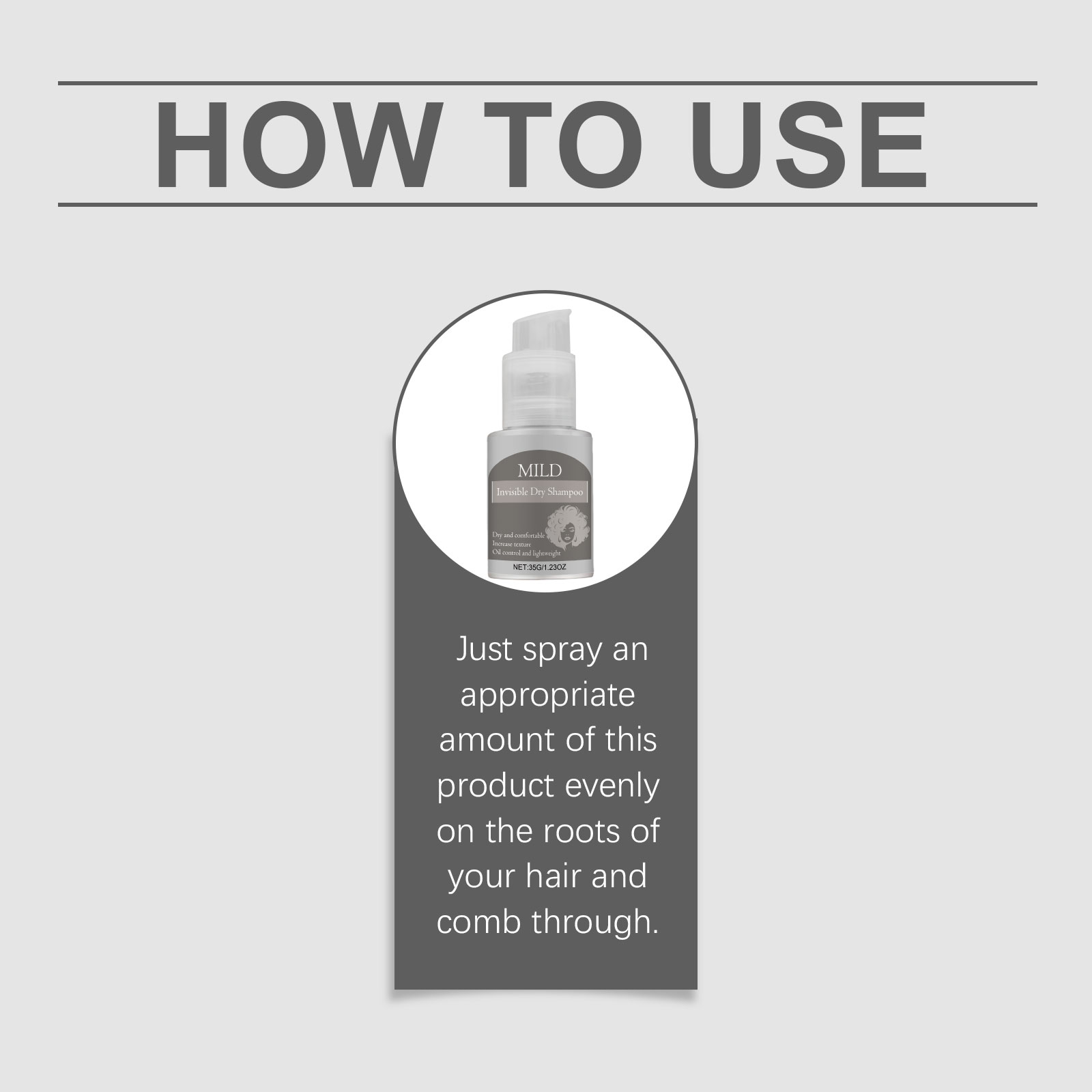 Dry Shampoo Powder Spray For Hair Fresh Care Convenient Quick Clean Suitable For Daily Use