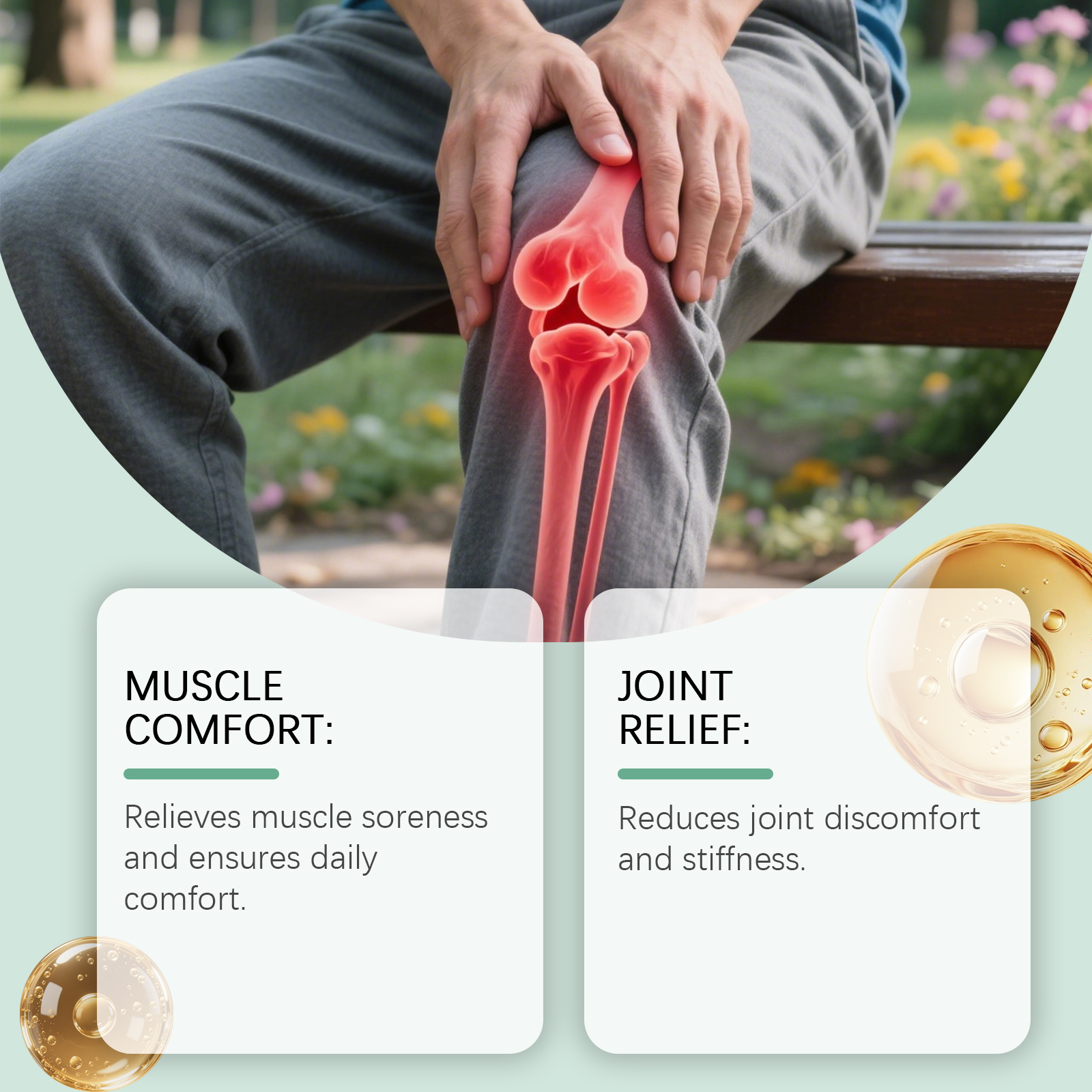 Joint Care Cream Mild Nourishing Protect Knee Wrist Joint Daily Comfort External Smear Massage Lotion