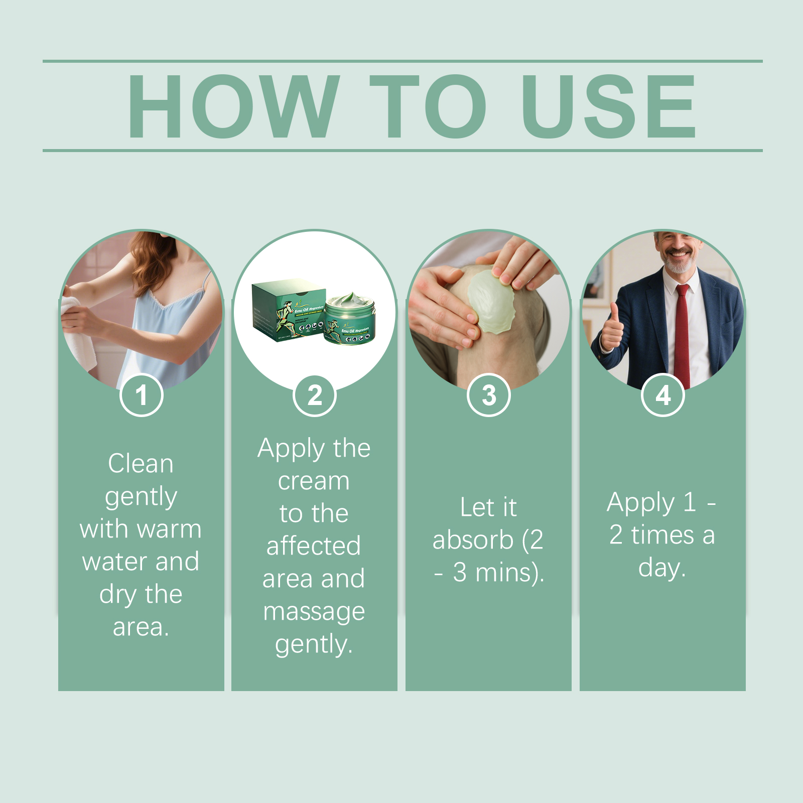 Joint Care Cream Mild Nourishing Protect Knee Wrist Joint Daily Comfort External Smear Massage Lotion