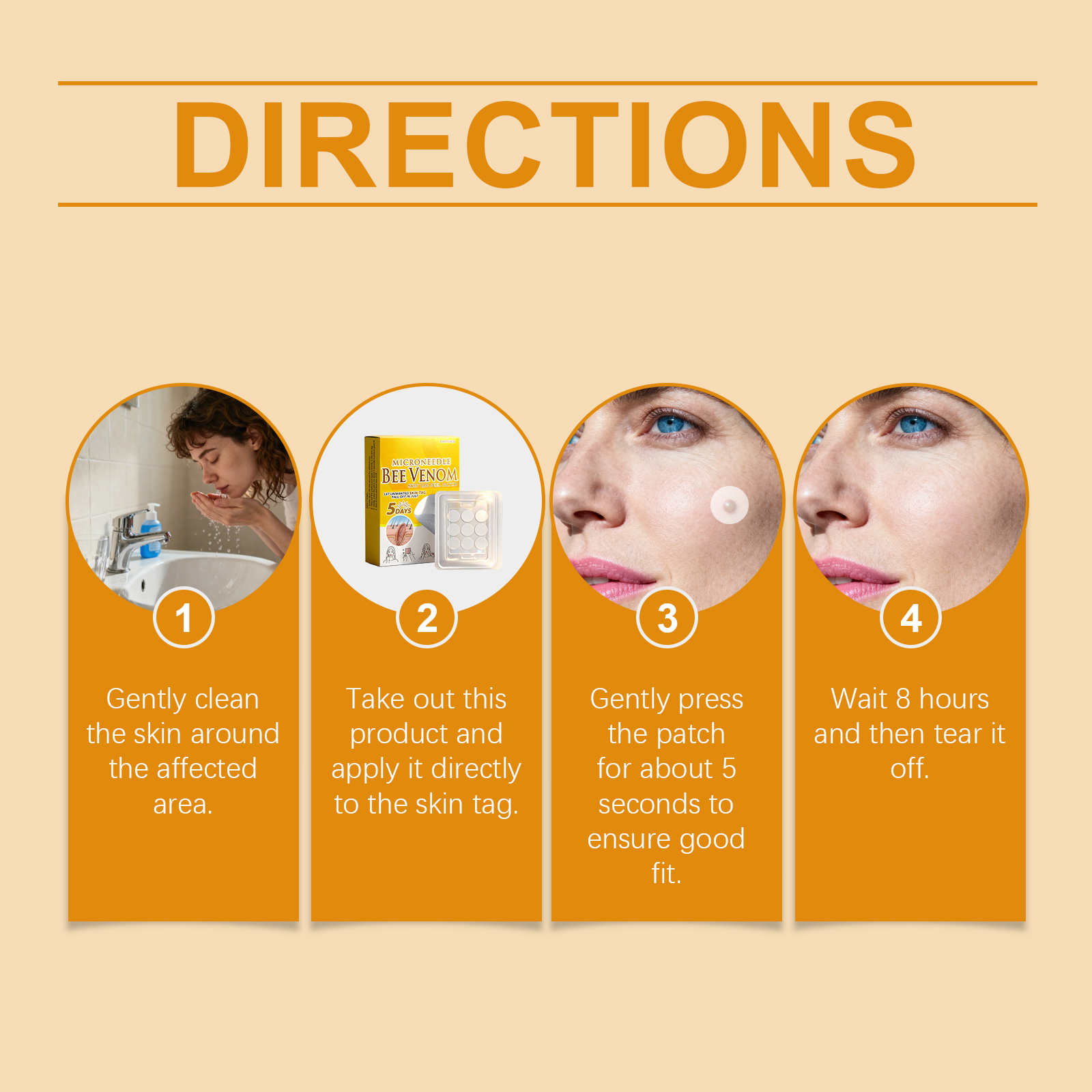 Skin Care Patch Mild Clean Skin Remove Wart Moist Smooth Skin Hydrate Daily Massage Care Patch