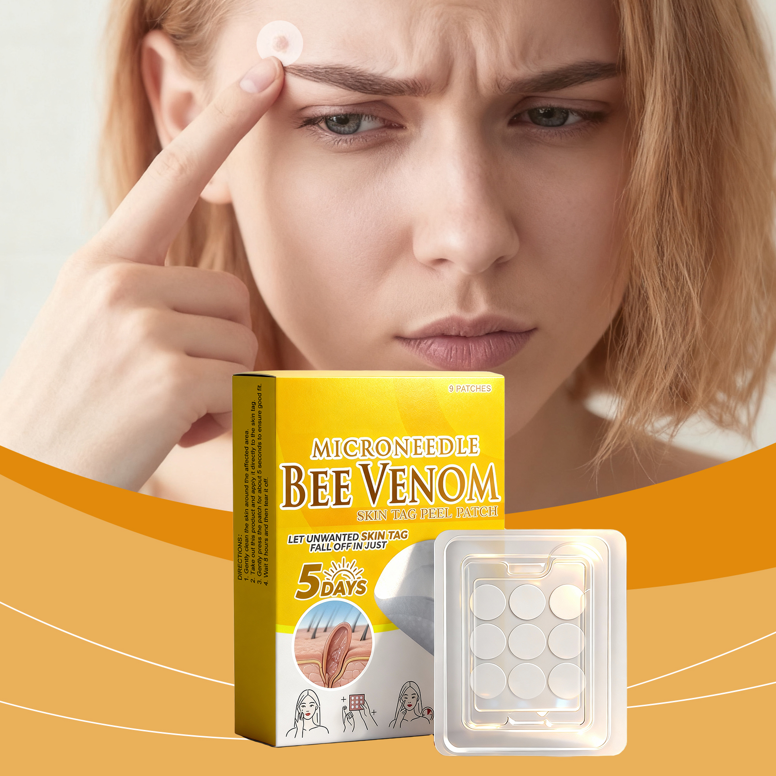 Skin Care Patch Mild Clean Skin Remove Wart Moist Smooth Skin Hydrate Daily Massage Care Patch