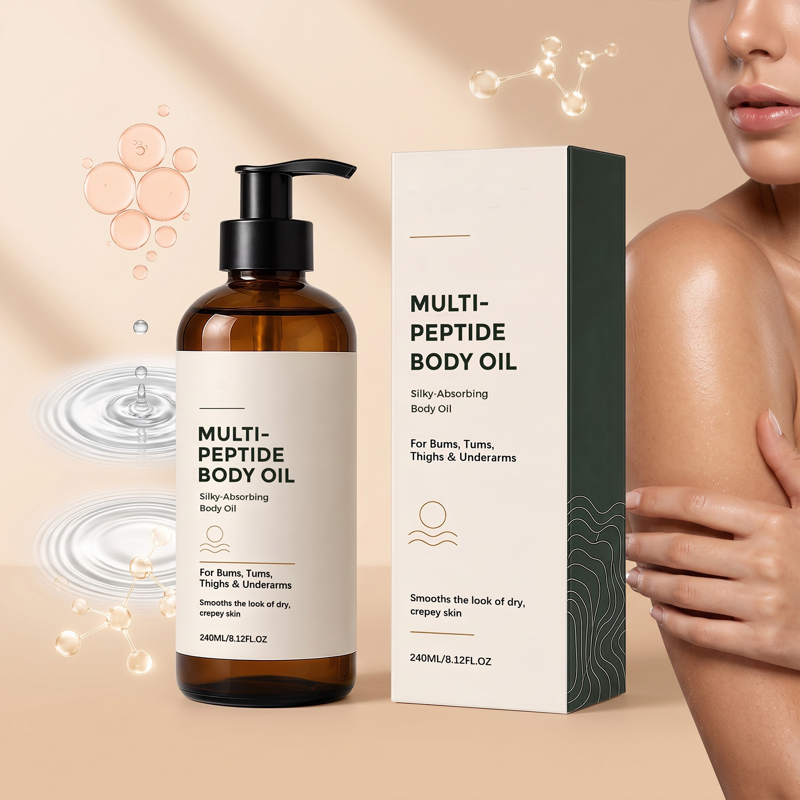 Body Moisturizing Essential Oil Delicate Silky Skin Boost Elasticity Daily Massage Care