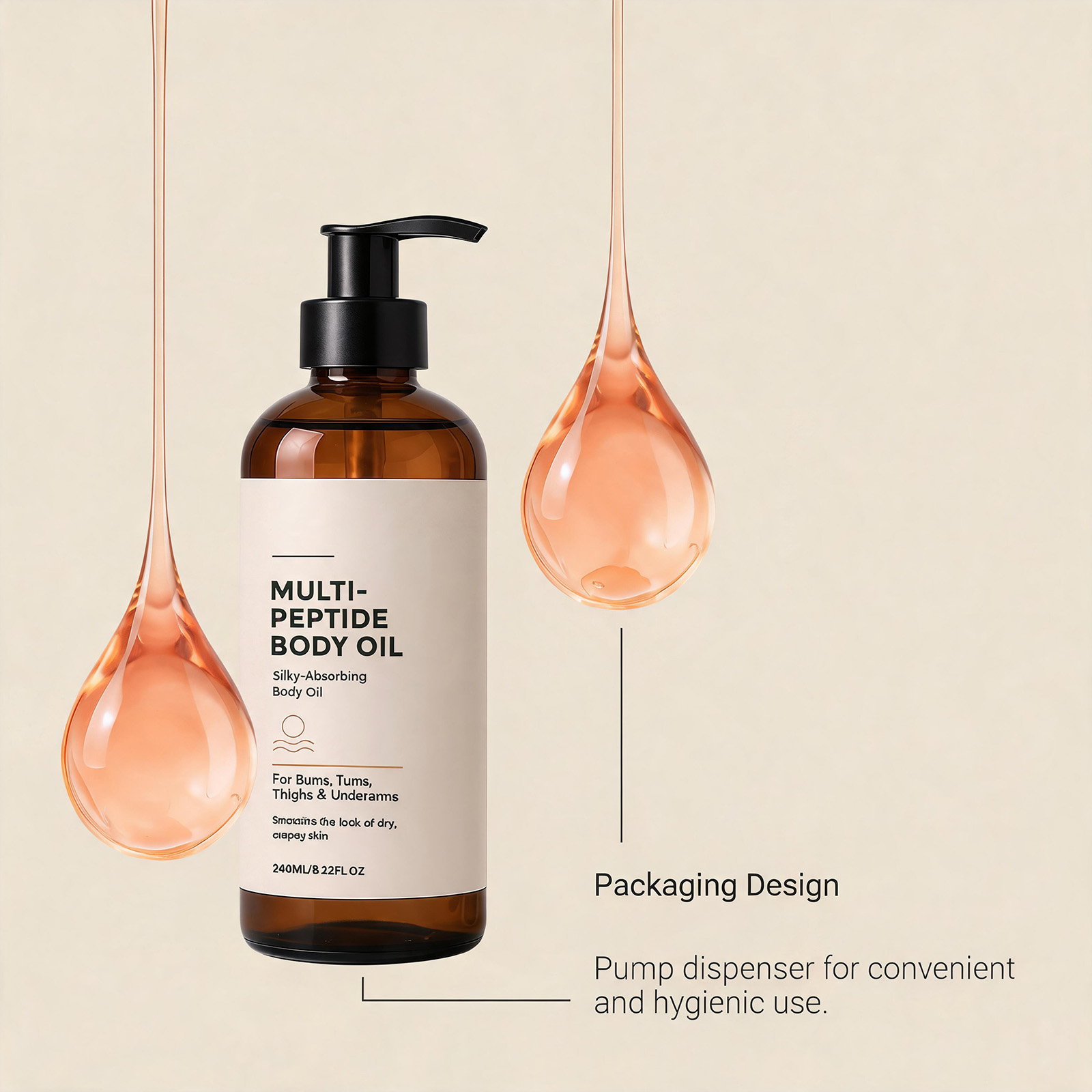 Body Moisturizing Essential Oil Delicate Silky Skin Boost Elasticity Daily Massage Care