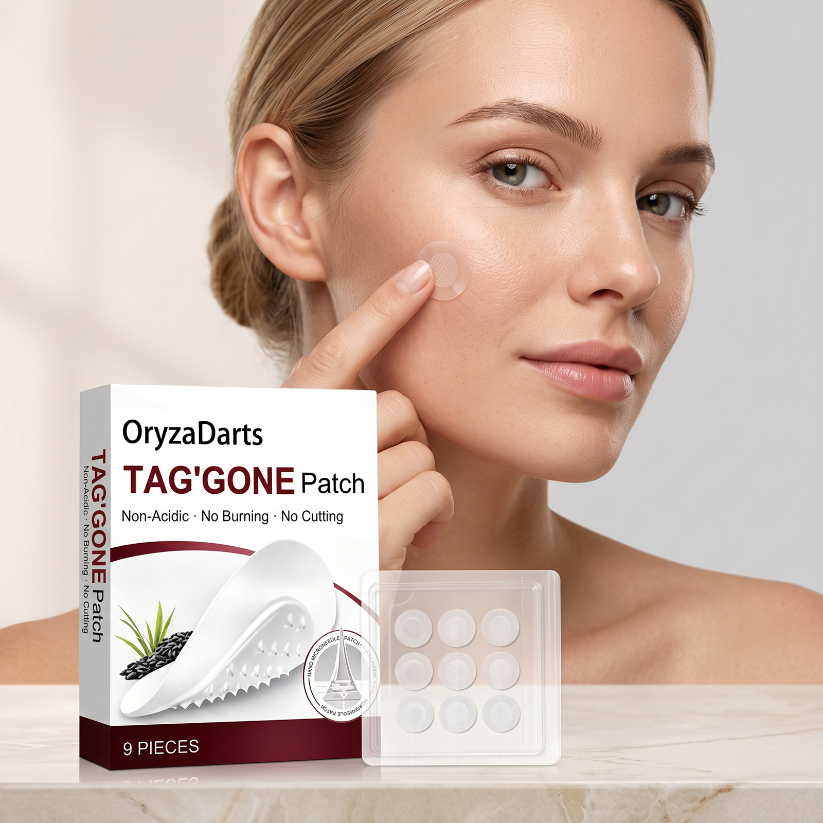 Skin Brightening Care Patch Transparent Invisible Fit Silky Delicate Skin Cleansing Convenient Nursing Sticker