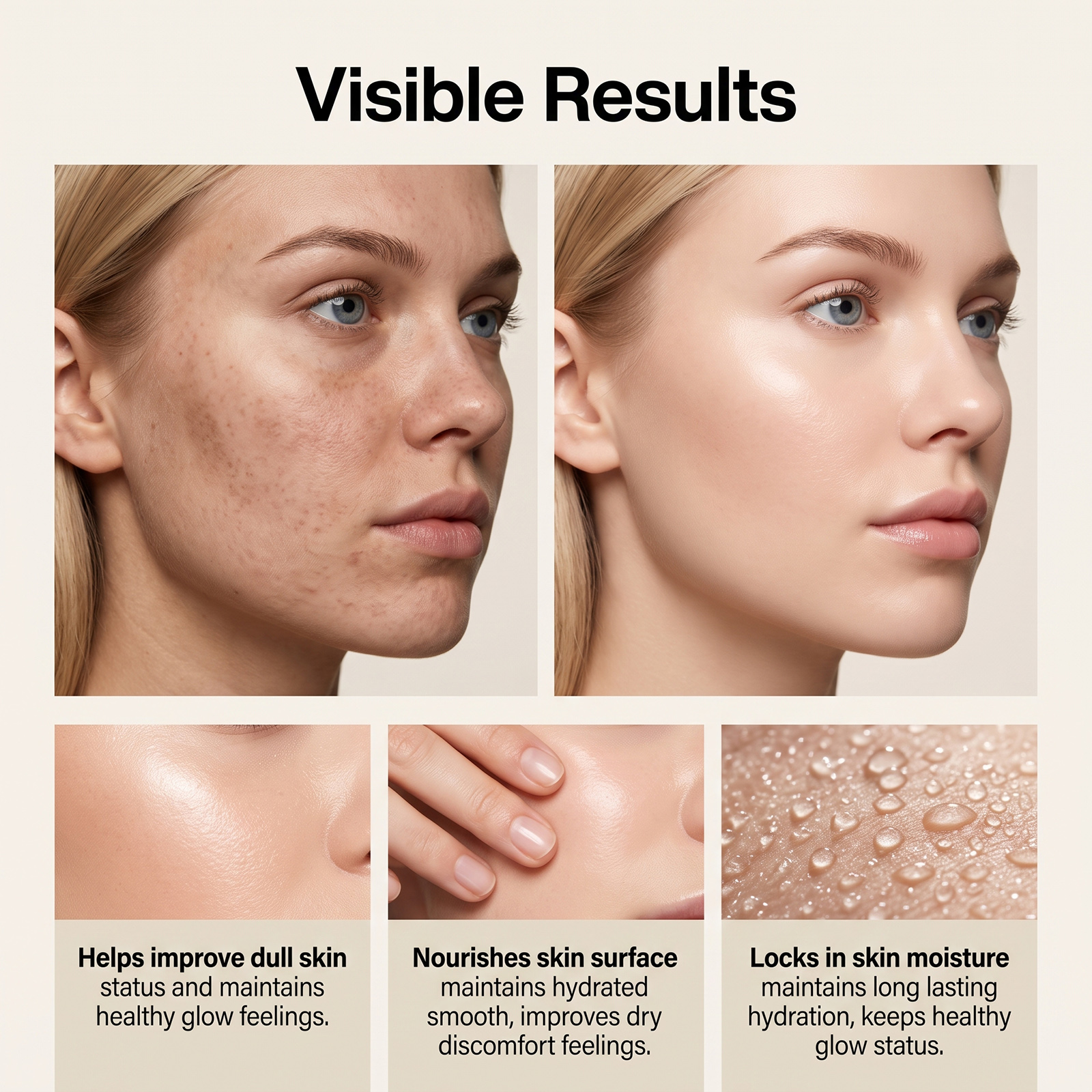 Skin Brightening Care Patch Transparent Invisible Fit Silky Delicate Skin Cleansing Convenient Nursing Sticker