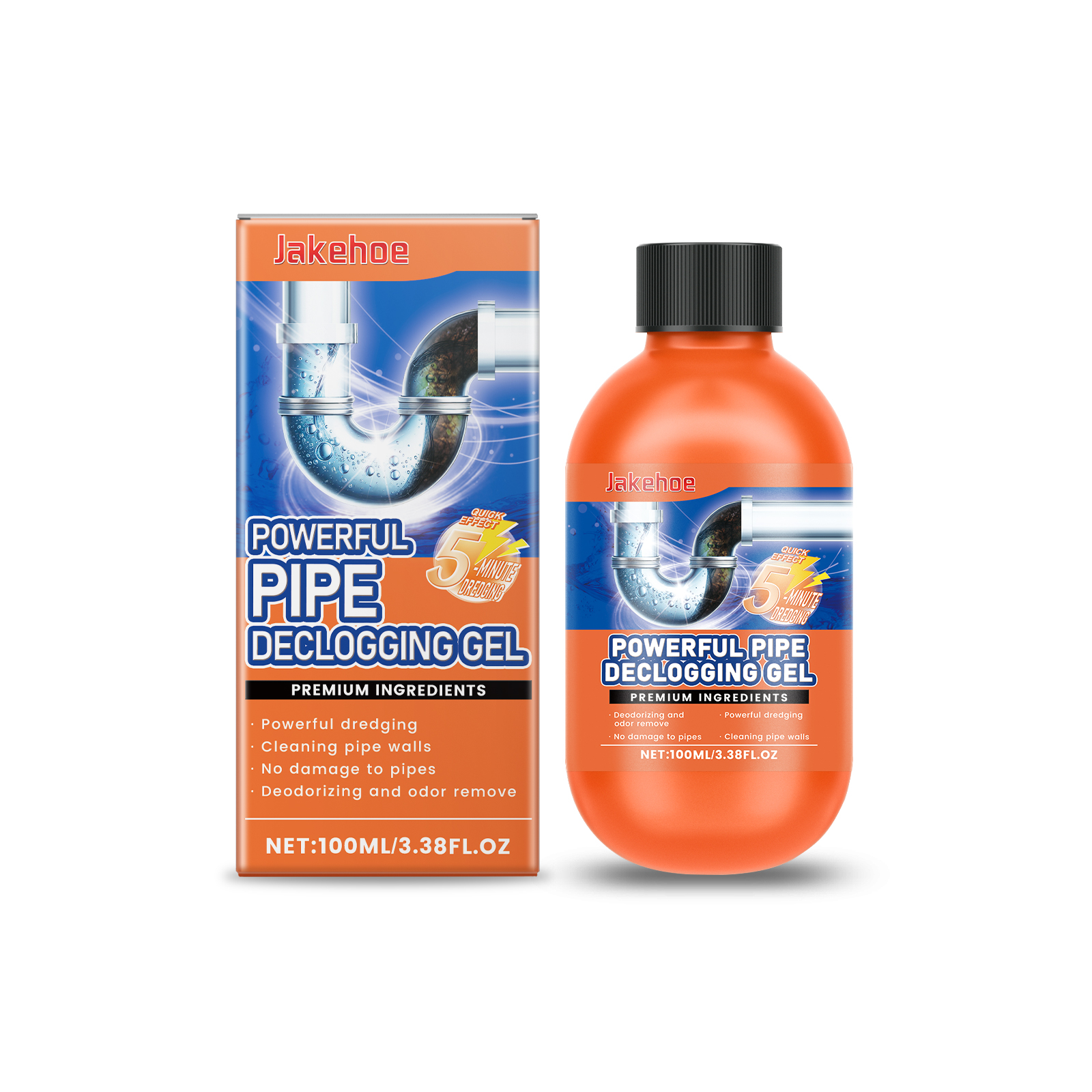 Drain Pipe Cleaner Rapid Dissolving Agent For Sink Drain Kitchen And Toilet Pipeline