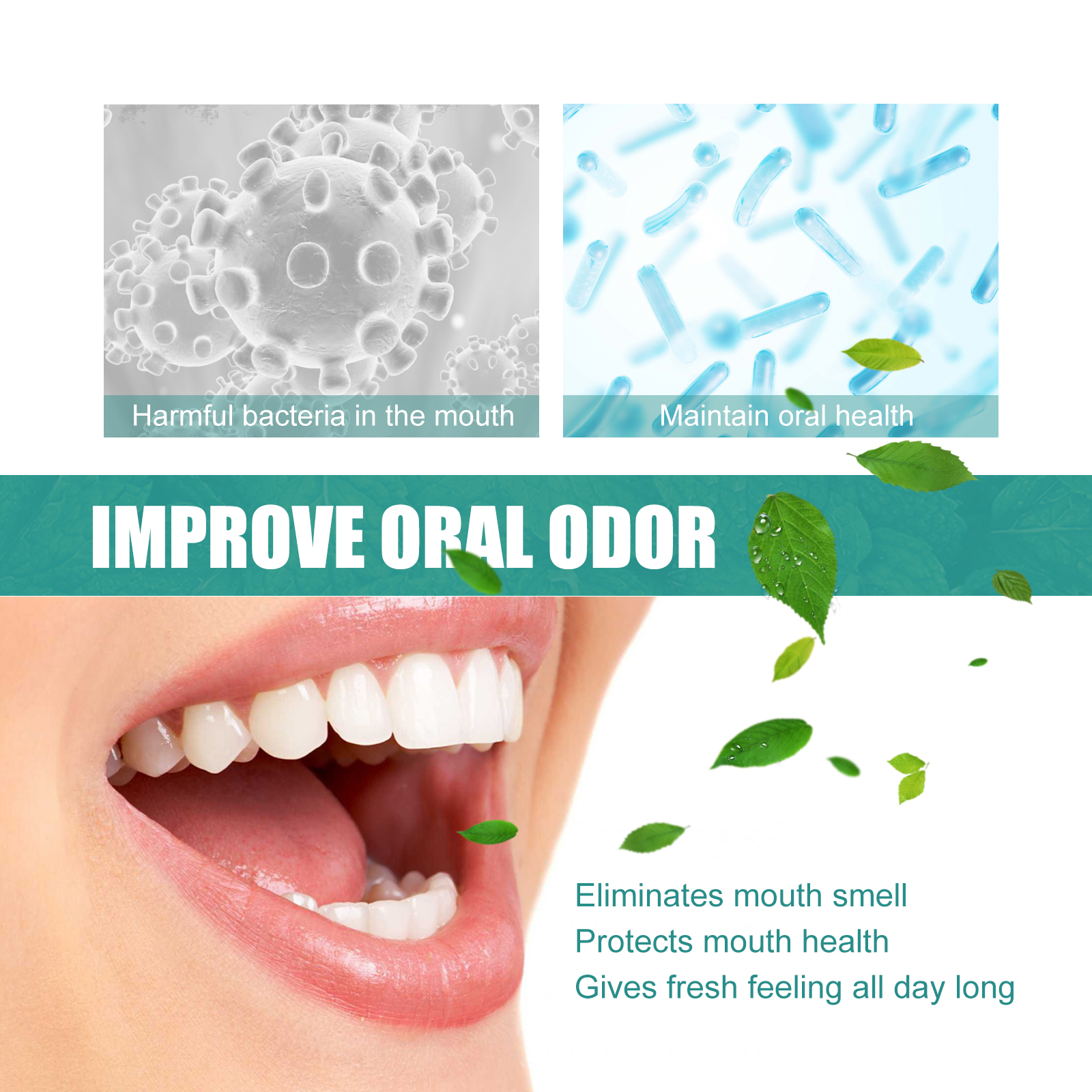 Breath Freshening Essence Oral Care Drops Mint Flavor Long Lasting Freshness Daily Mouth Hygiene 1 PCS