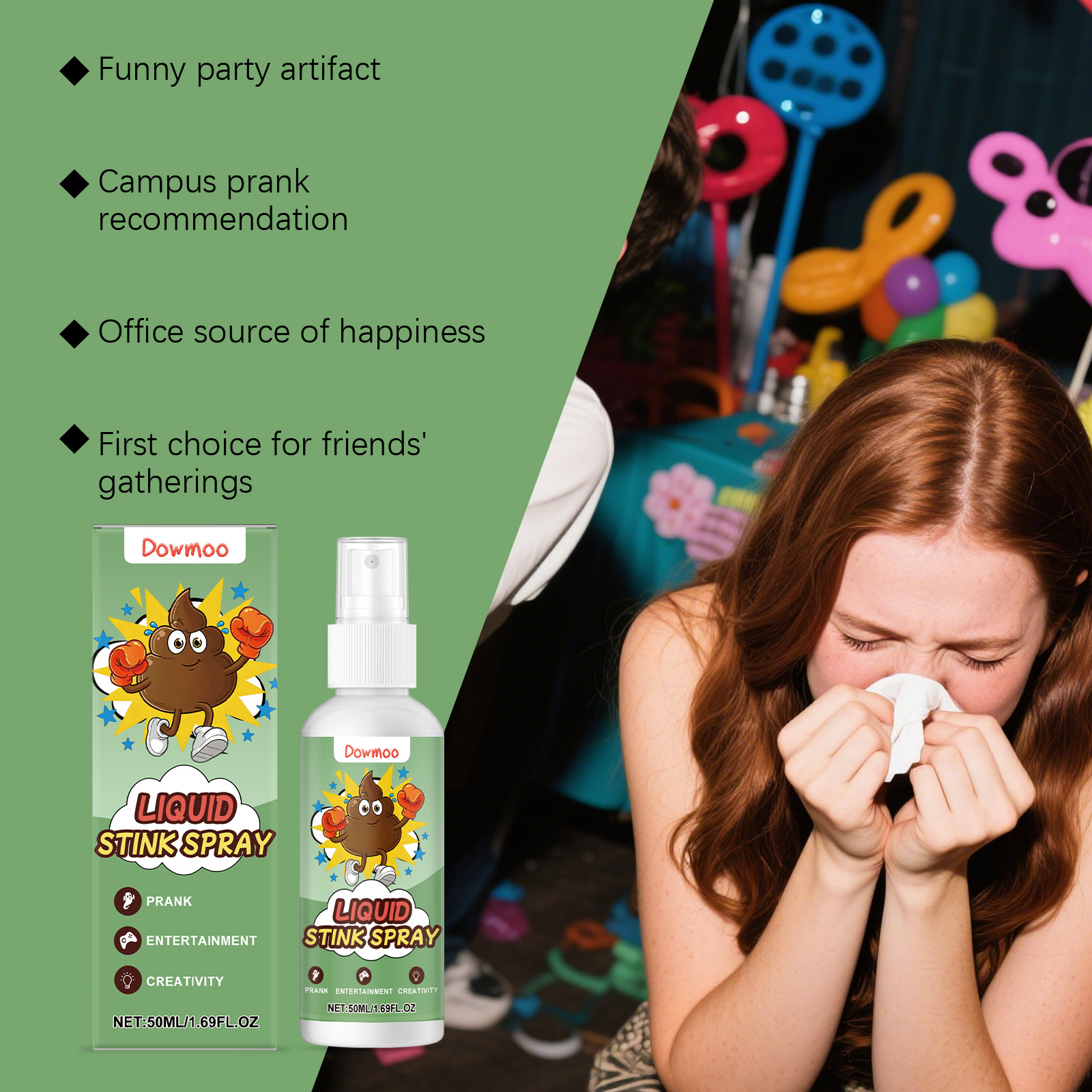 Prank Fart Spray Strong Odor Bomb Synthetic Scent For April Fools Party Entertainment Comedy Props 100ml