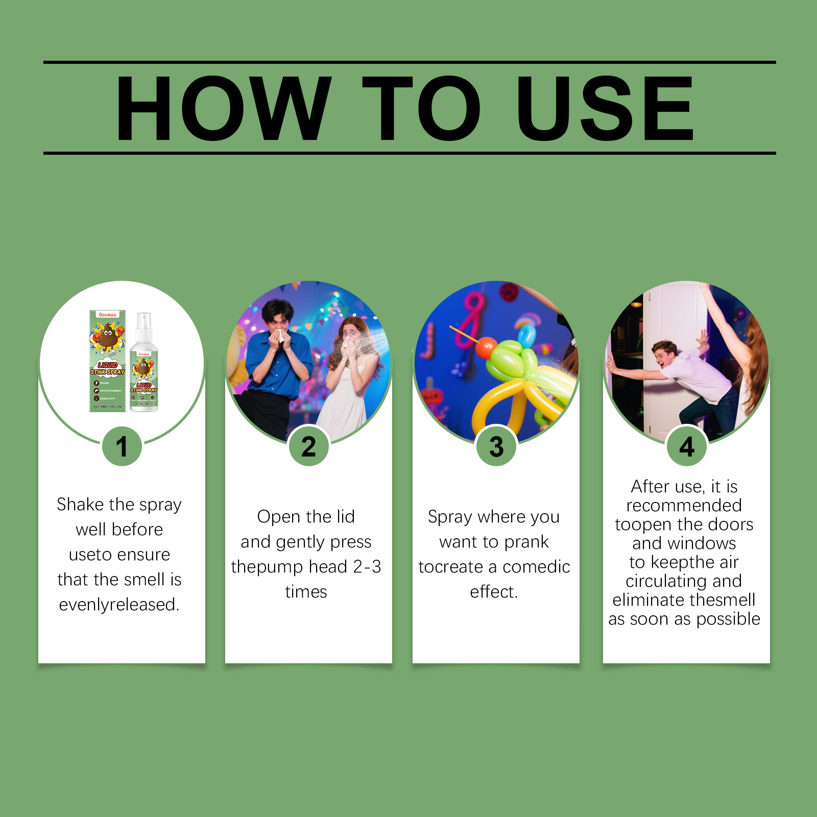 Prank Fart Spray Strong Odor Bomb Synthetic Scent For April Fools Party Entertainment Comedy Props 100ml