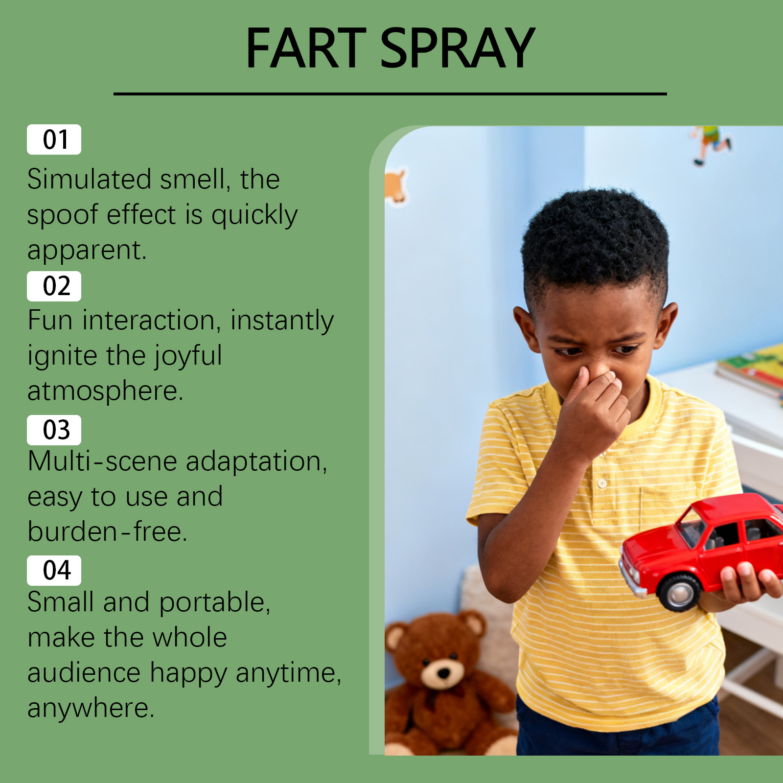 Prank Fart Spray Strong Odor Bomb Synthetic Scent For April Fools Party Entertainment Comedy Props 100ml
