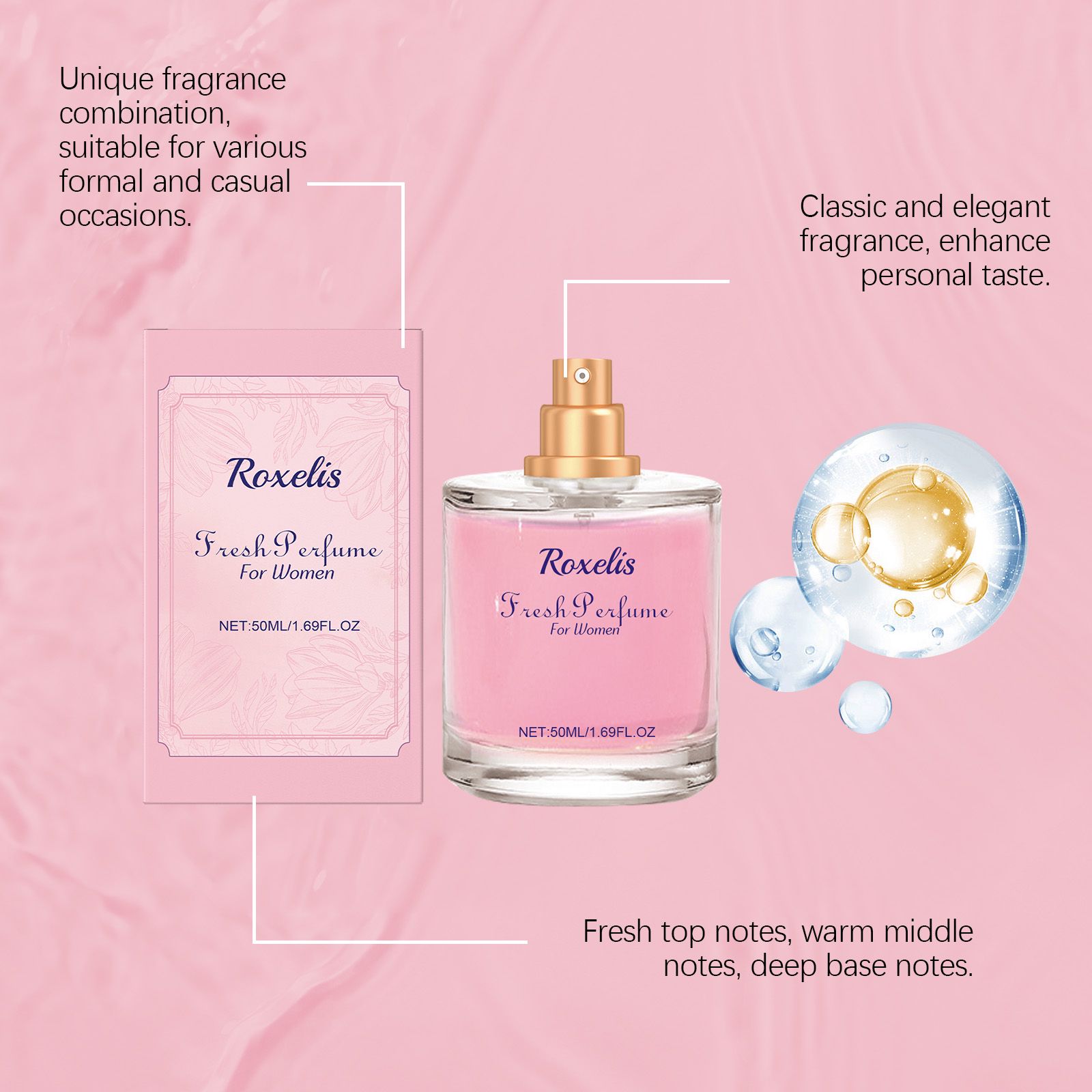 Tuberose Charm Perfume Fresh Long Lasting Natural Fragrance For Daily Wear