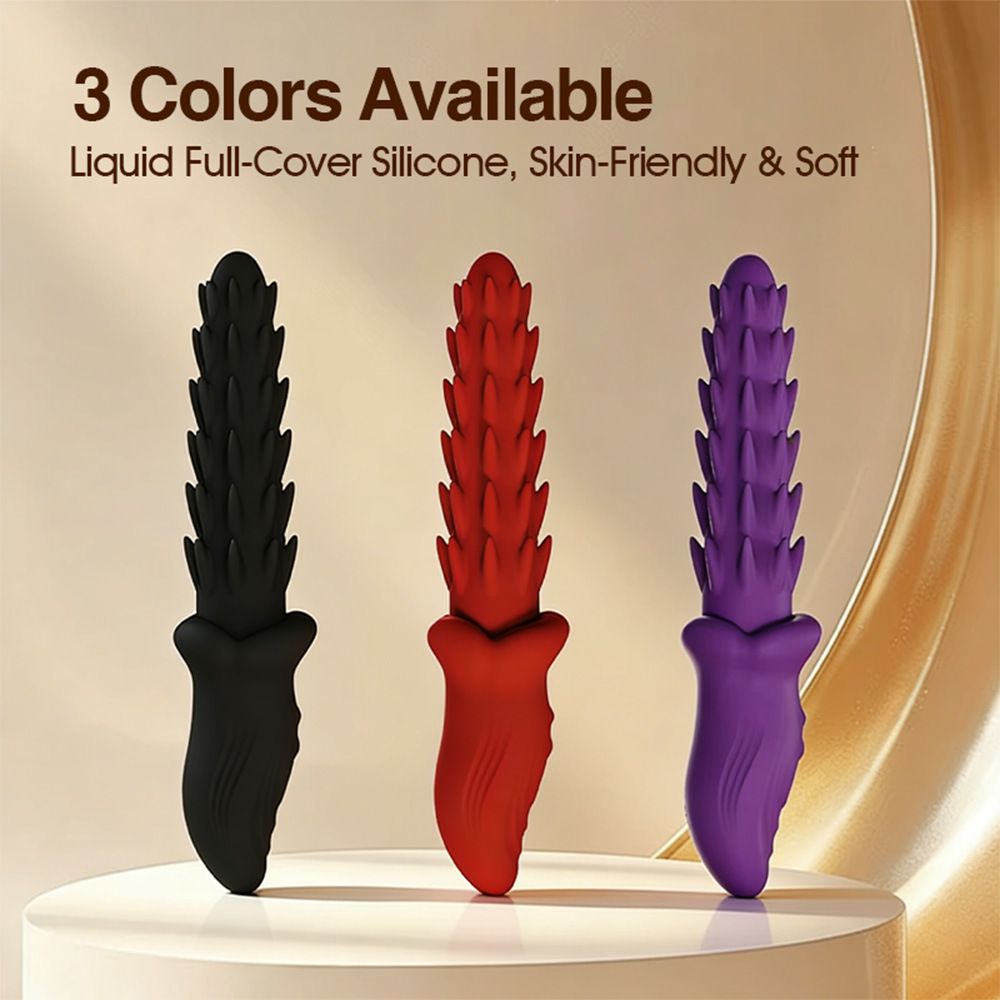 (Red) Silicone Vibrator for Women Wellness Sey Toy Portable Adult Toys Multi Frequency Vibration Personal Massager Waterproof USB Rechargeable