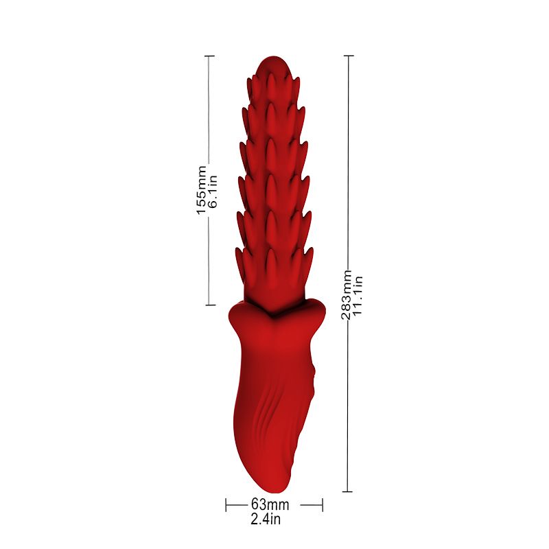 (Red) Silicone Vibrator for Women Wellness Sey Toy Portable Adult Toys Multi Frequency Vibration Personal Massager Waterproof USB Rechargeable
