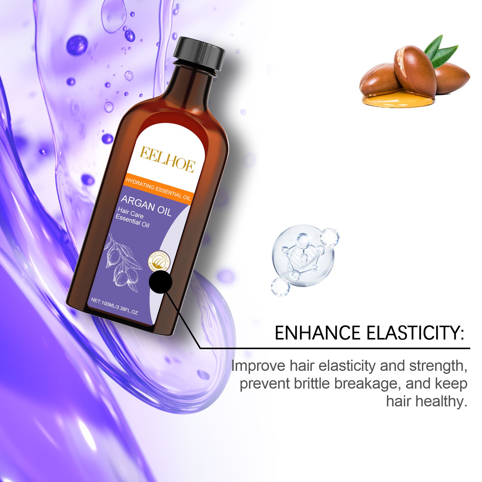 Moroccan Argan Oil Hair Care Set Shampoo Conditioner Mask And Oil For Smooth And Voluminous Hair