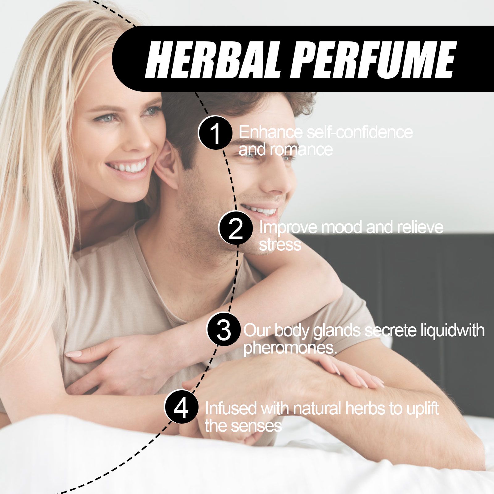 Herbal Perfume Fresh Long Lasting Portable For Daily Wear And Dates