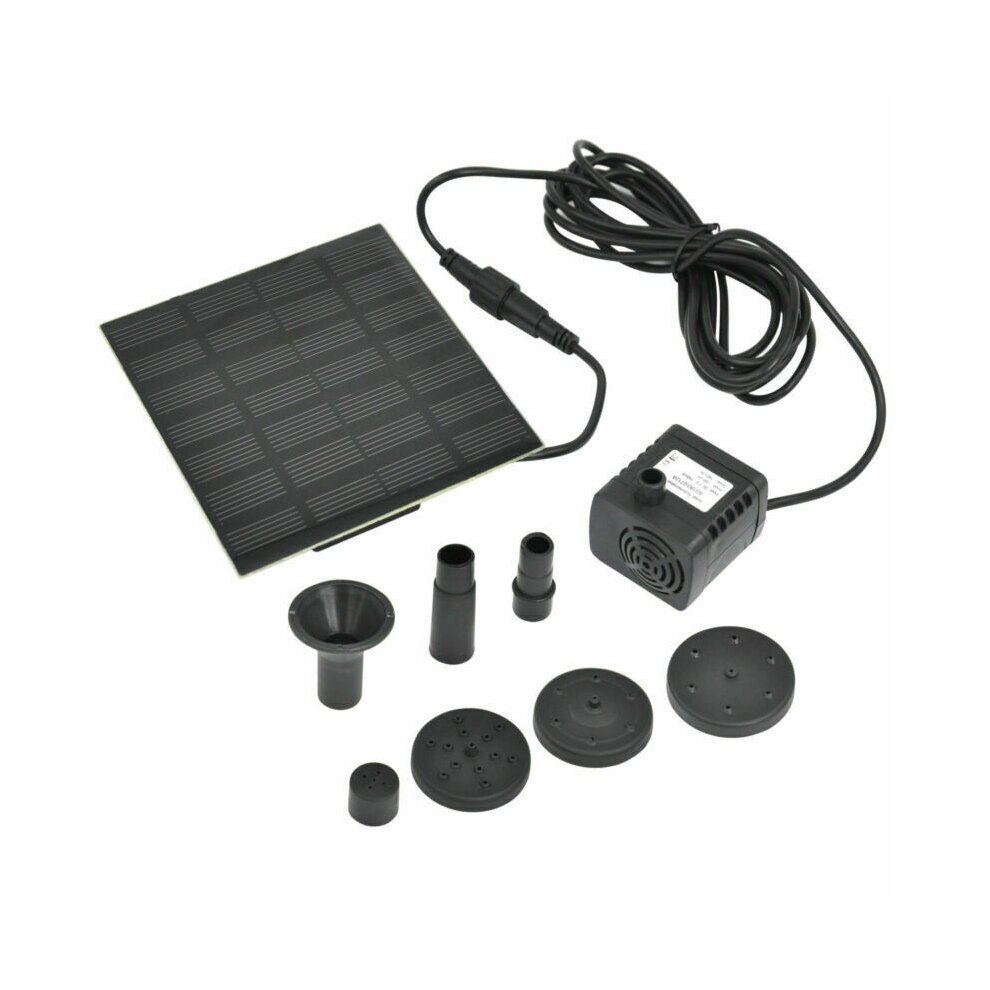 Solar Panel Powered Water Feature Plants Pump Garden Pool Pond Aquarium Fountain