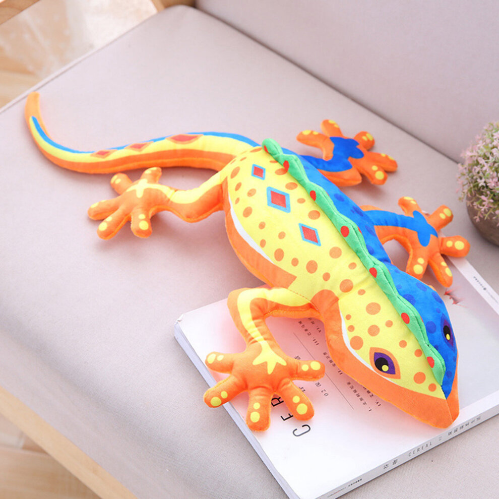 Lifelike Gecko Reptile Animal Plush Stuffed Doll Soft Bed Decor Trick Toy Gift