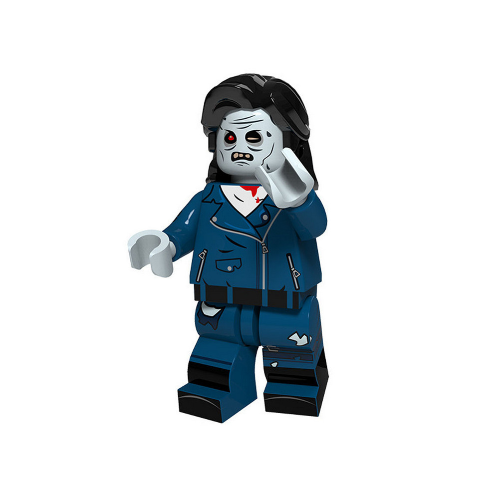 Minifigure Building Blocks Toys 16PCS Halloween Series Vampire Witch Pumpkin Clown Zombie Set for Kids Boys Girls Age 5 Plus Halloween Christmas Gifts