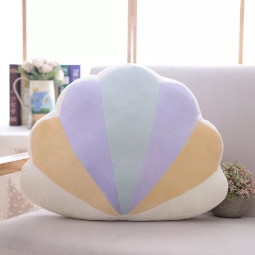 (Shell) Rainbow Plush Sofa Pillow Cushion Sleeping Pillow Cloud Moon Home Decoration Toy