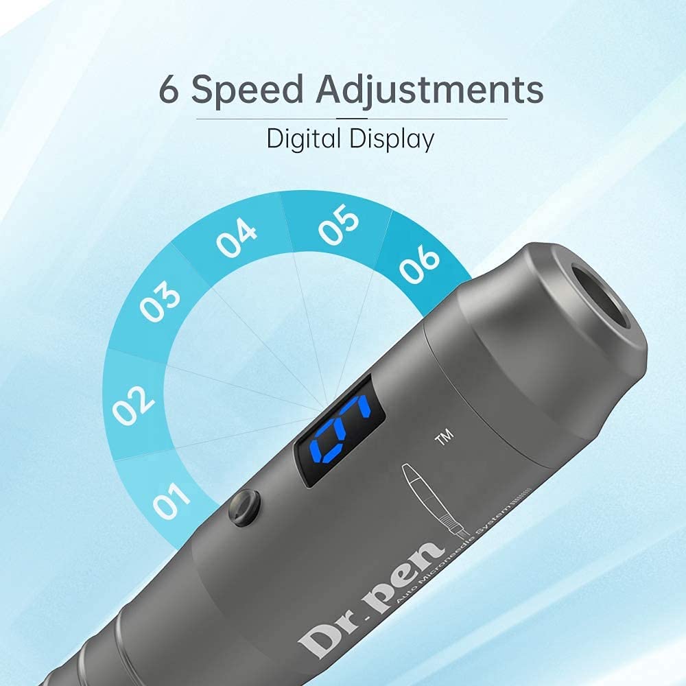 Dr. Pen Ultima M8 Microneedling Pen Professional Electric Auto Derma Pen Wireless Microneedle Needling Anti Aging Skin Care Tool Kit with 50pcs Needles Cartridges