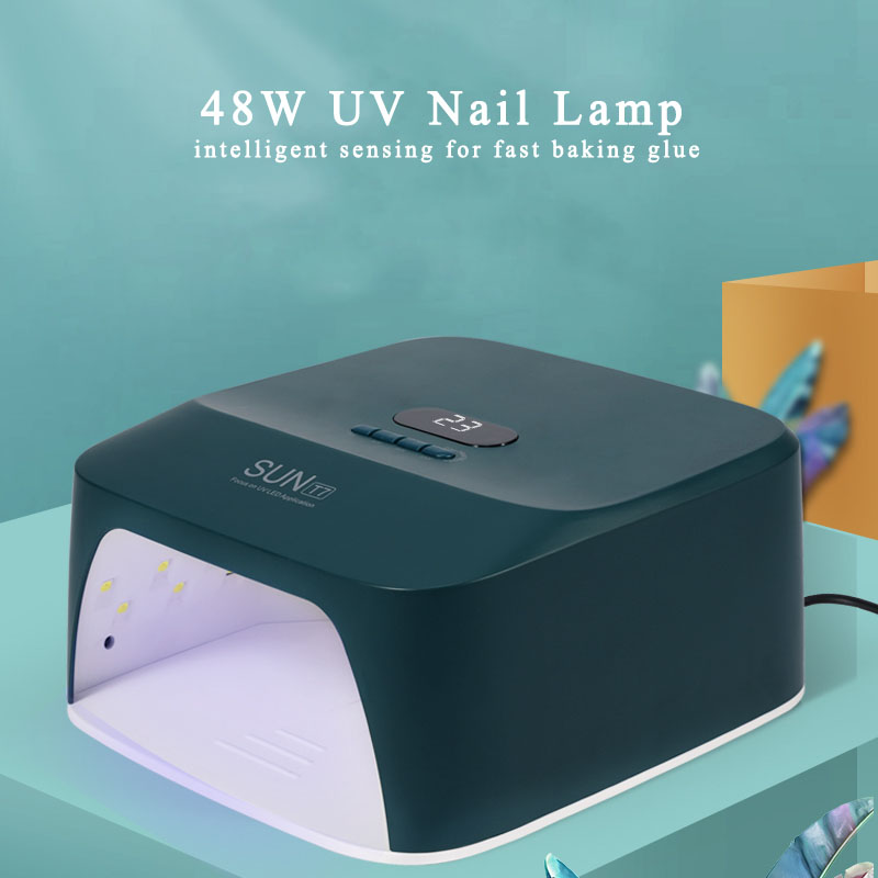UV Nail Dryer 48W Nail Lamps LED Light Professional Salon Equipment Machine Manicure Tool Painless Mode Fast Drying All Gel Curing Polish 4 Timer