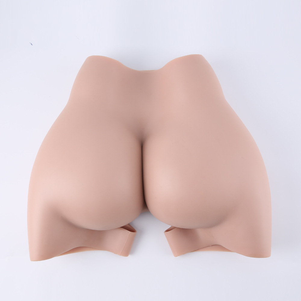 (S) Full Silicone Panty Buttock Hips Body Shaper Enhancer Padded Push Up Panty Butt Lifter Booty Thigh Pads Hips Enlargement  Shapewear Shorts Underwear Sexy Female Pussy Panties Open Crotch Design for Drag Queen Transgender Crossdresser
