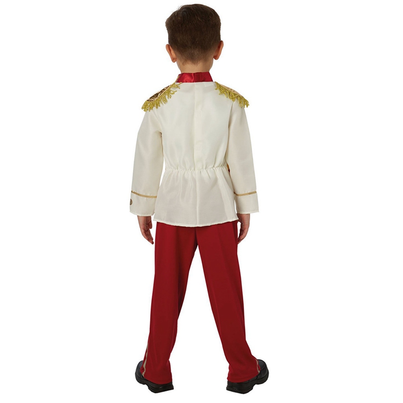 (3~4 Years) Kids Boys Prince Charming Costume Medieval Royal Prince Dress Up Outfits Halloween Carnival Fairytale Cosplay Princes Costumes
