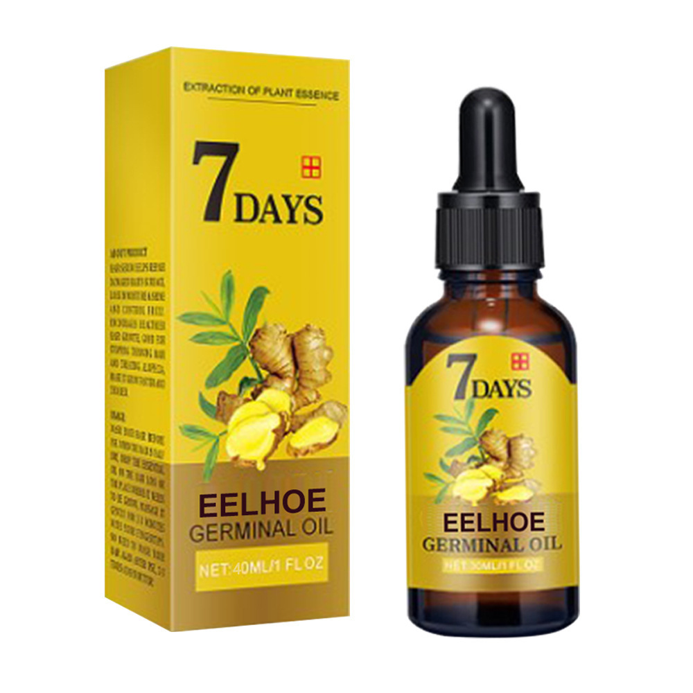 (20ml) Ginger Hair Serum Moisturizing Essence Liquid Essential Oil Hair Loss Scalp Treatments Ginger Ginseng Raise Dense Hair for Damaged Hair