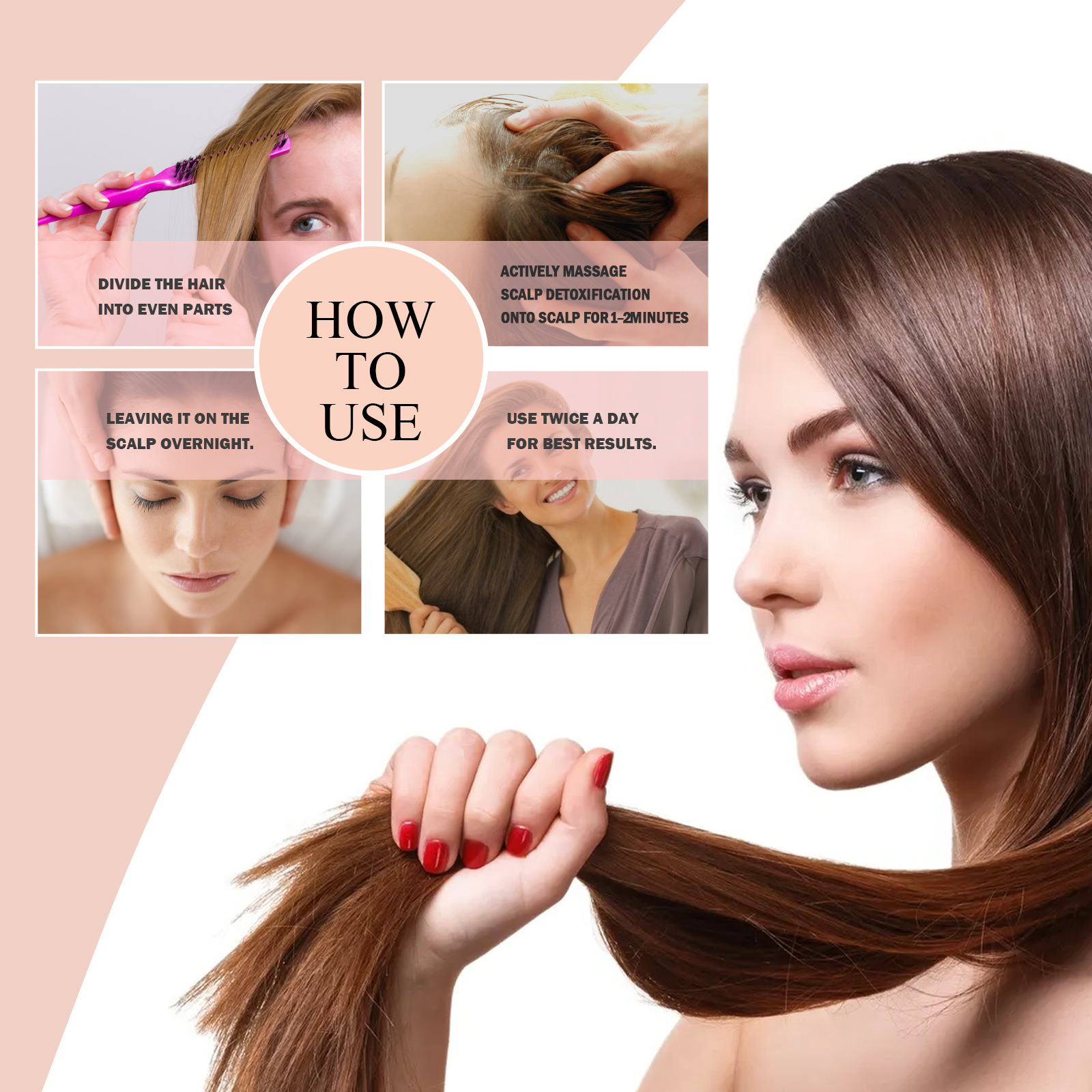 Hair Serum Psoriasis Dandruff Treatment for Scalp Oil Anti Itching Follicle Booster Stimulator Moisturizes Smoothing Nourishing