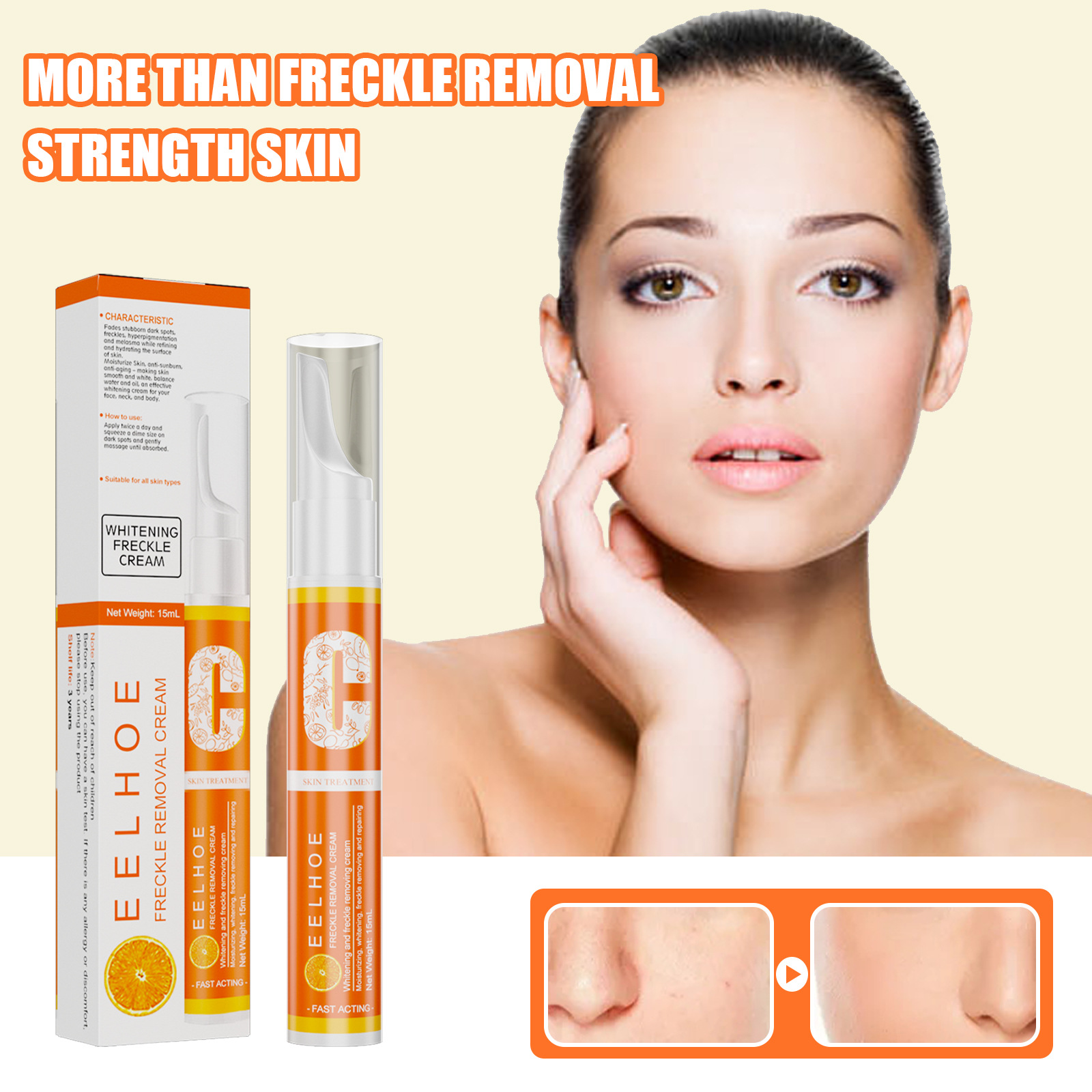Whitening Freckles Cream Anti Freckle Pen Melanin Spots Cream Vitamin C Blemish Removal  Hydrating