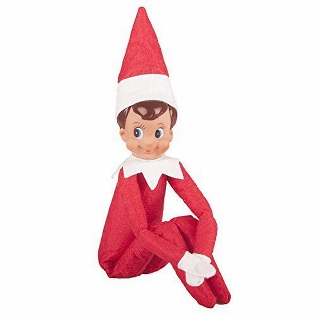 30cm Christmas Elf On Shelf Plush Doll Toy Ornaments Xmas Tree Decor Pendant