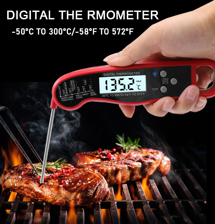 Meat Thermometer Thermometer With Backlight & Calibration Digital Hand Tools BBQ Tool