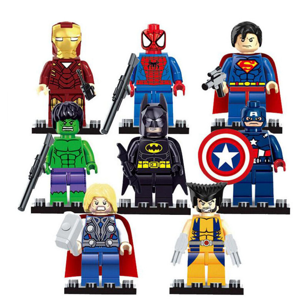 16Pcs Marvel Avengers Super Heroes Mini Figures Dc Set