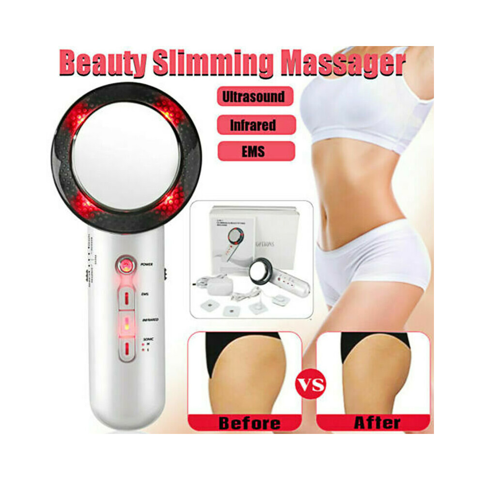 3 in 1 Ultrasonic Slimming Massager Cavitation Body Fat Cellulite Remover Machine