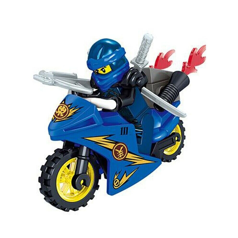 8Pcs Ninjago Motorcycle Minifigures Ninja Mini Figures Fits Blocks Toy