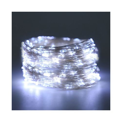 20m LED Copper Wire Solar String Lights Fairy Garden White
